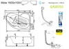 ECOLAM Badewanne WELA 160x100 cm rechts Thermobadewanne + Produktbild-Vorschau 2