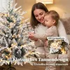 HOMCOM Tisch-Weihnachtsbaum 90 cm, beleuchtet, beschneit, Produktbild-Vorschau 5