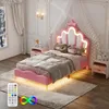 Łóżko tapicerowane INONEFT, 90x190 cm, z podświetleniem Podgląd zdjęcia produktu 7