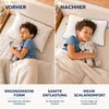 Kinderkissen 50x32x6 cm – Ergonomisches Kinderkopfkissen Produktbild-Vorschau 5