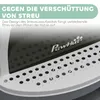 Kattenbak met deksel en lade, grijs/wit, inclusief schep Productafbeelding-voorbeeld 6