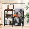 AIORBER Etagère CD, avec 4 étagères, socle en bois massif, Voir les images du produit 5