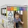 Bankers Box Fellowes Ausmalbild Spielhaus Bus – Weiß Produktbild-Vorschau 2