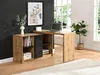 Klapptisch mit 360° drehbarer Platte - MDF - Natur und Produktbild-Vorschau 2