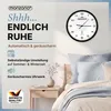 MONZANA Funkwanduhr Geräuscharm Schwarz Weiß 31cm Groß Produktbild-Vorschau 2