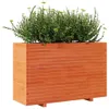 Möbel Pflanzkübel Wachsbraun 110x40x72 cm Massivholz Kiefer Produktbild-Vorschau 4