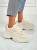 Damen-Sneakers Athenia beige aus  mit 6,5 cm Plateau, Größe Produktbild-Vorschau 2