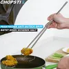 MAVURA CHOPSTIX Set de baguettes asiatiques en acier Voir les images du produit 4