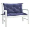 vidaXL Gartenbank-Auflagen 2 Stk. Marineblau 100x50x7 cm Produktbild-Vorschau 3