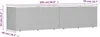 vidaXL Gartentruhe Beige 220x50x54 cm Poly Rattan Produktbild-Vorschau 10