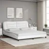 vidaXL Rám postele bez matraca "Hvar" biely 180x200 cm Náhľad obrázku produktu 2