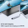 USB C Hub 8 in 1 Adapter HDMI 4K USB 3.0 Micro SD RJ45 Produktbild-Vorschau 4