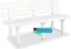 Parkbank KATO 145,5 cm Kunststoff Weiß | Gartenbank Produktbild-Vorschau 1