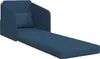 vidaXL Sofa rozkładana niebieska 65 x 80 x 83 cm tkanina Podgląd zdjęcia produktu 4