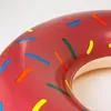 Schwimmring 120cm – Donut Schwimmreifen braun groß für Pool Produktbild-Vorschau 9