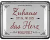 LANOLU Retro Blechschild ZUHAUSE, Geschenk zum Einzug, Produktbild-Vorschau 1