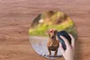 MuchoWow® Mauspad Mousepad Schöner Dackel im Wald 40x40 cm Produktbild-Vorschau 3