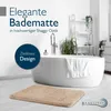 Beautissu Badematte rutschfest BeauMare FL, 120x70cm, Natur Produktbild-Vorschau 5