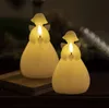 Sirius LED Kerze Engel Lucia 2er Set 10cm Wachs weiß Produktbild-Vorschau 1