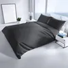 Bettwäsche Baumwolle Satin 135x200 cm Anthrazit Damast Set Produktbild-Vorschau 2