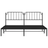 Bettgestell mit Kopfteil Metall Schwarz 193x203 cm Produktbild-Vorschau 4