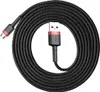 A coiled black and red USB cable with micro USB and USB-A connectors. Náhled obrázku produktu