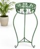 Bloemenbank, metaal, groen, rond, 75 cm. Bloemenstandaard, Productafbeelding-voorbeeld 13