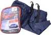 A product packaging for a car cover, with the car cover itself partially visible next to it. Náhled obrázku produktu