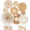 9 Stück Boho-Wandkorb-Set,Wandregal, Seegras, Rattan, Produktbild-Vorschau 1