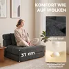 HOMCOM Slaapfauteuil 2-in-1, opvouwbaar, zonder Productafbeelding-voorbeeld 5