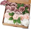 EDIBAZZAR | Rosenstrauß Set 25tlg dekorative Kunstblumen Produktbild-Vorschau 1