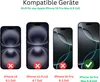 Comparison of different iPhone models and their compatibility with a product, indicated by checkmarks and crosses. Produktbild-Vorschau