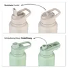 Trinkflasche Edelstahl 1L Thermoflasche Sport Gym Flasche isoliert beige Vinsun Produktbild-Vorschau