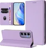 Litchi Leder Handyhülle für Samsung Galaxy S24 Wallet Produktbild-Vorschau 3