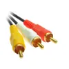 R14 3 Cinch Audio Video AV Composite Video Kabel 3m für TV Produktbild-Vorschau 3