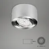 LED Aufbauleuchte Deckenlampe 5 W schwenkbar 3000K Silber Ø Produktbild-Vorschau 5