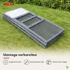 Faltbarer Kaninchenstall Weiß/Grau mit Freilaufgehege & Produktbild-Vorschau 15