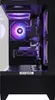 A computer case with internal components illuminated by purple LED lights. Produktbild-Vorschau