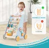 Chariot de marche en bois COSTWAY, Trotteur pour bébé à Voir les images du produit 7