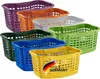 A collection of laundry baskets in various colors. Voir les images du produit