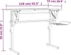 Basteltisch Sonoma Eiche & Grau 110x53x(58-87) cm Produktbild-Vorschau 8