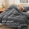 BEDSURE Bettwäsche 135x200 4teilig Anthrazit - 2 Bettbezüge Produktbild-Vorschau 4