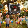 Relaxdays Pinata s pirátskou vlajkou, s tyčou a maskou, Náhľad obrázku produktu 2