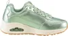 A side view of a single green sneaker on a white background. Anteprima dell’immagine prodotto