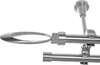 Gardinenstange Ø 20mm Metall in Edelstahl Look 2-läufig Produktbild-Vorschau 1