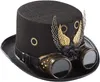 Steampunk-Hut, schwarzer Zylinder, Kopfumfang 56–58 cm, für Produktbild-Vorschau 2