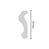 Decosa Flachprofil F70, weiß, 70 mm, Länge: 2 m - 01 Stück Produktbild-Vorschau 3