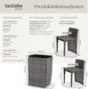 tectake® Aluminium Rattanset Hamburg wetterfest und Produktbild-Vorschau 5