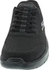 A close-up, front-facing view of a black Skechers Go Walk Flex shoe. Produktbild-Vorschau