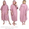 Frottee Badeponcho Damen Herren - Strandponcho 100% Produktbild-Vorschau 4